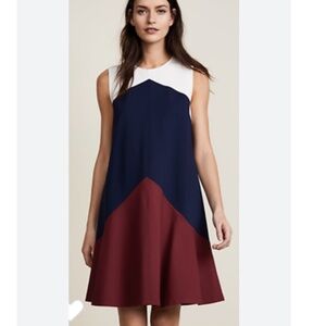 🛑 1 hour sale. Tory Burch, Willa dress XS, color block, NWT